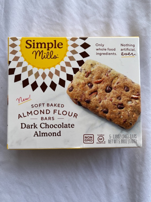 Photo 2 of Simple Mills Soft Baked Dark Chocolate Almond Bar, 5.99 Oz
