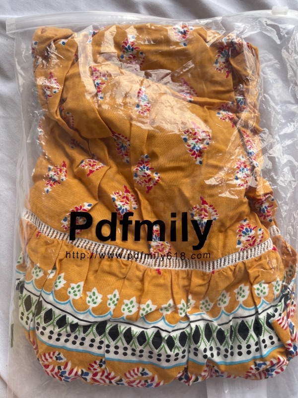 Photo 1 of Pdfmily Summer Eight Colors Women’s Boho Vintage High Elastic Waist Pleased Floral Print Long Skirt MEDIUM