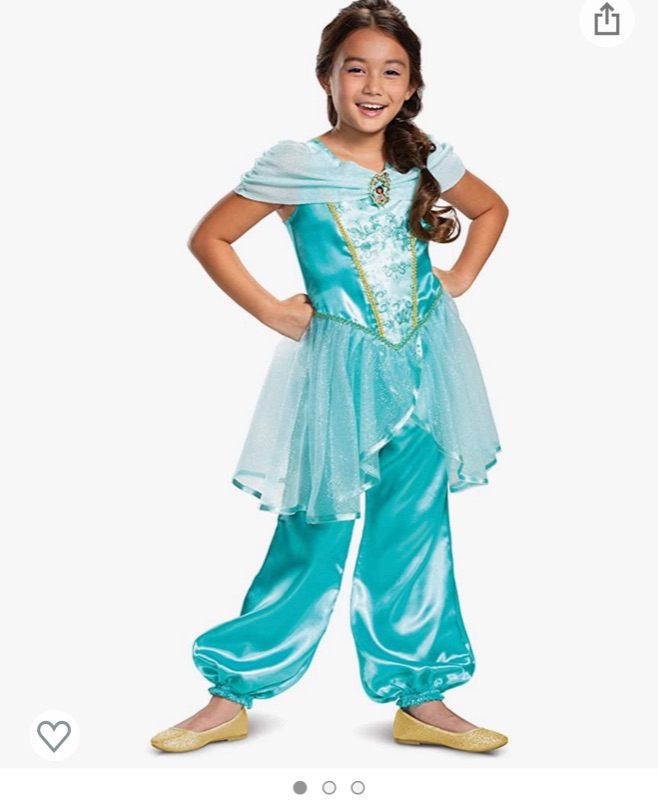 Photo 1 of Aladdin Jasmine Classic Costume for Girls