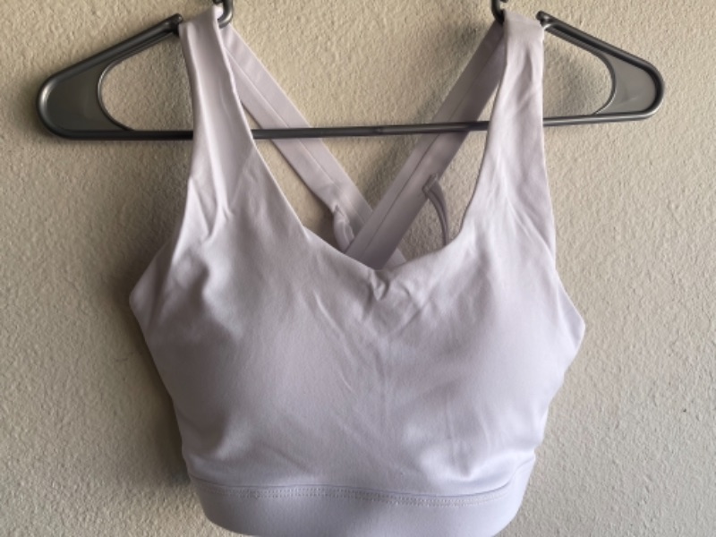 Photo 2 of Enipate Sports Bra for Women Sexy Crisscross Back Support Yoga Bra with Removable Cups