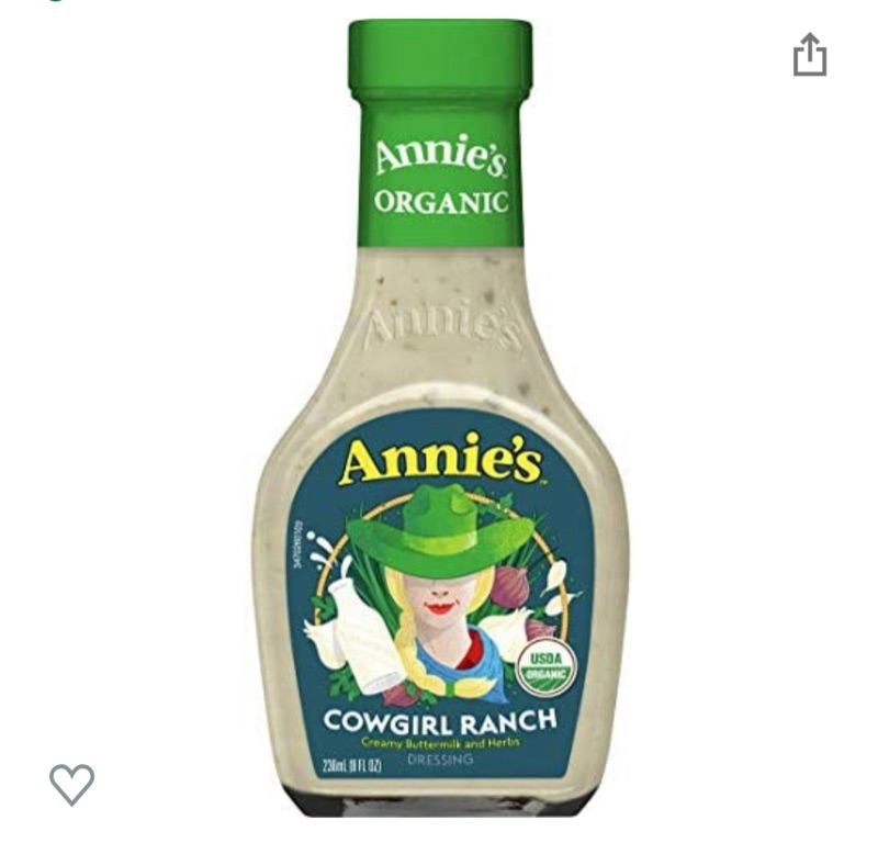 Photo 1 of Annie's Cowgirl Ranch Salad Dressing, Non-GMO, 8 fl oz