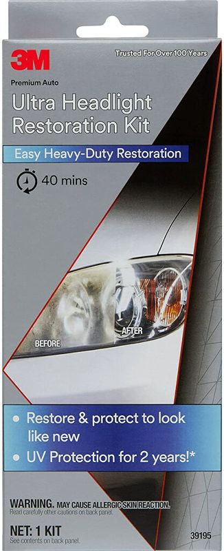 Photo 1 of 3M 39195 Ultra Headlight Restoration Kit, Easy Heavy-Duty Restoration
