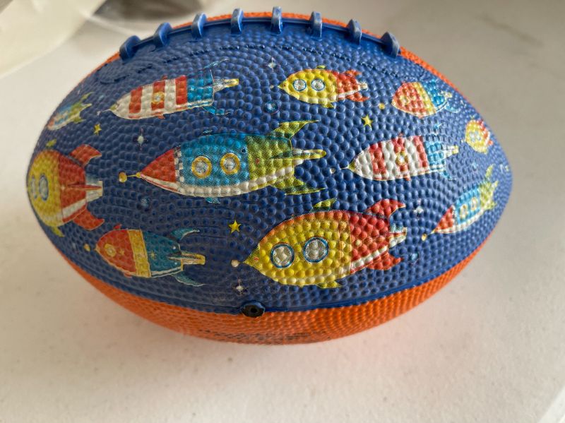 Photo 2 of For Ages 3 & Up Kids Rubber Football Crocodile Creek Space Race Toy Football Toys 