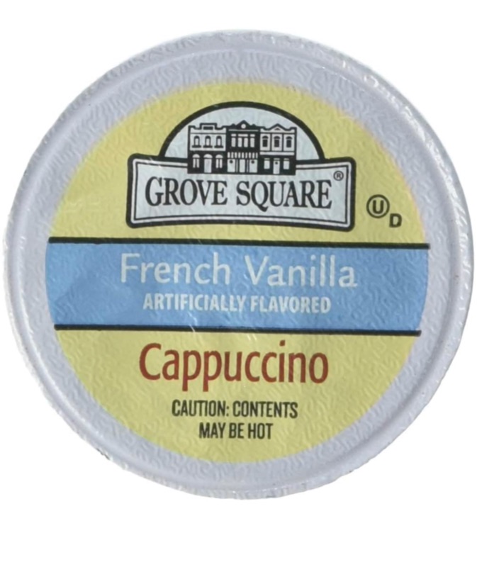 Photo 1 of  Grove Square Cappuccino Pods, French Vanilla, Single Serve (Pack of 50)