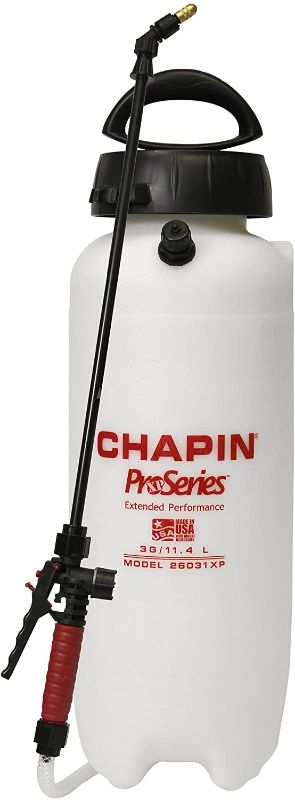 Photo 1 of Chapin International 26031XP Chapin ProSeries Poly Sprayer for Fertilizer, Herbicides and Pesticides, 3-Ga, 20 inches, Translucent White
