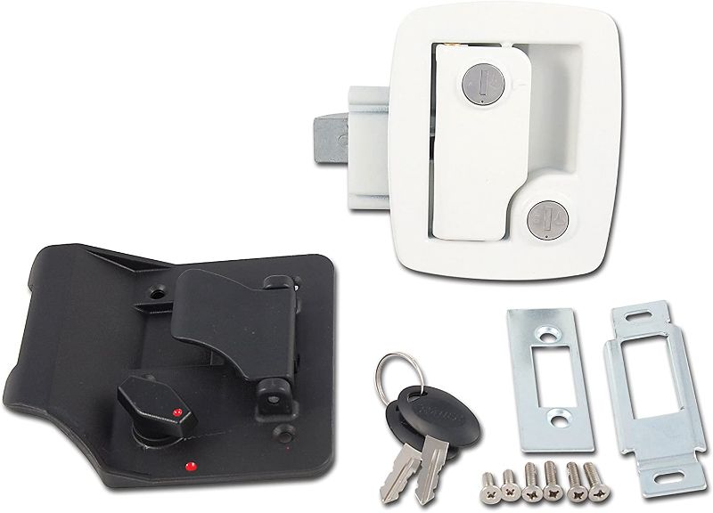 Photo 1 of AP Products (013-534 White Trailer Lock with Key
