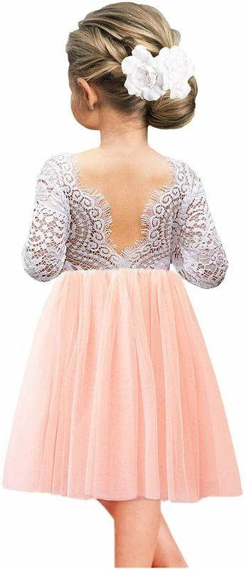 Photo 1 of 2Bunnies Girl Peony Lace Back A-Line Straight Tutu Tulle Party Flower Girl