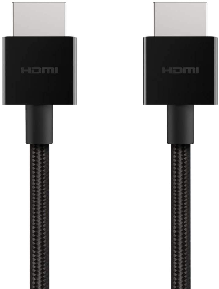 Photo 1 of Belkin Ultra HD High Speed HDMI 2.1 Braided Cable - 6.6ft/2m 4K, Supports 4K/120Hz and 8K/60Hz, Dolby Vision/HDR 10 Compatible, 48Gbps