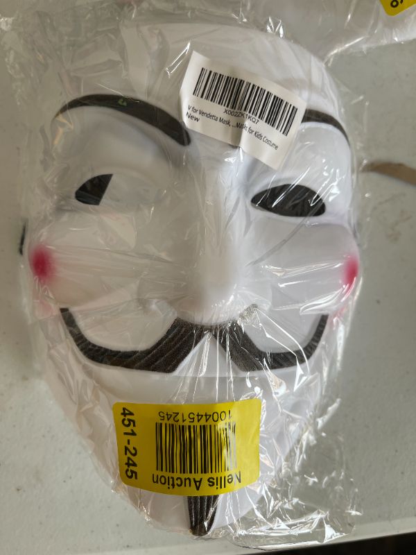 Photo 2 of Diximus V for Vendetta Mask Anonymous Guy Fawkes Halloween Mask Hacker Mask