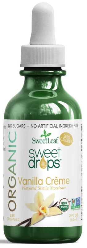 Photo 1 of 2 pack SweetLeaf Organic Sweet Drops Vanilla Crème Flavored Stevia Sweetener, 2 Oz

best before dec - 21
