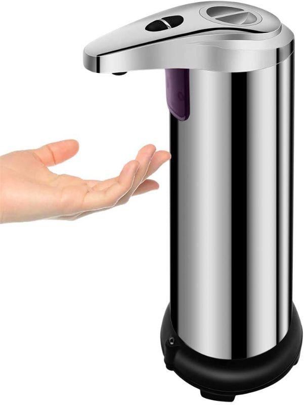 Photo 1 of Automatic Soap Dispenser, Newest Auto Hand Infrared Soap Dispenser, Adjustable Switch, Upgraded Stainless Steel Touchless Waterproof Base, Suitable for Bathroom Kitchen Hotel Restaurant