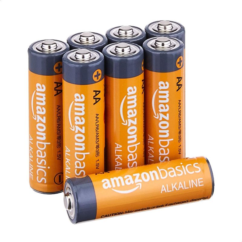 Photo 1 of Amazon Basics AA 1.5 Volt Performance Alkaline Batteries - Pack of 8
