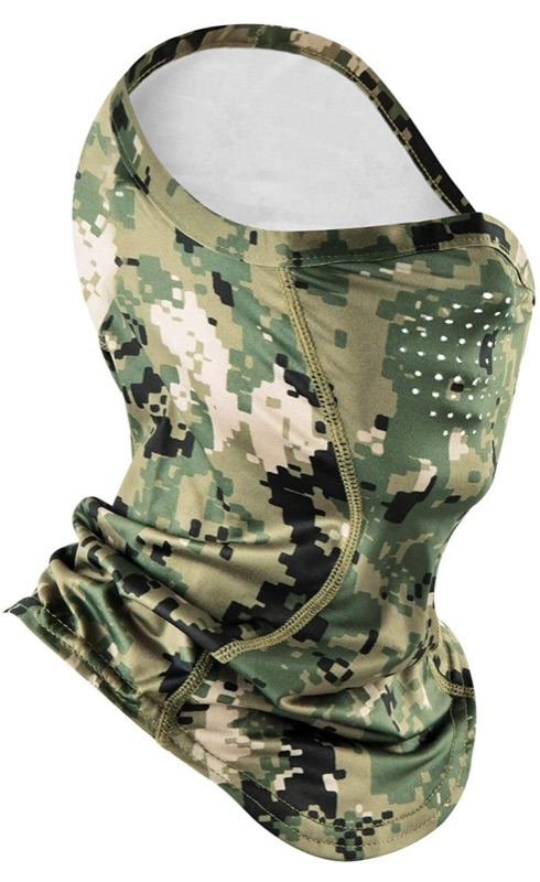 Photo 1 of EXski Camo Gaiter Mask UPF 50 Half Balaclava Face Mask with Breathable Air Holes for Hunting Fishing Hiking