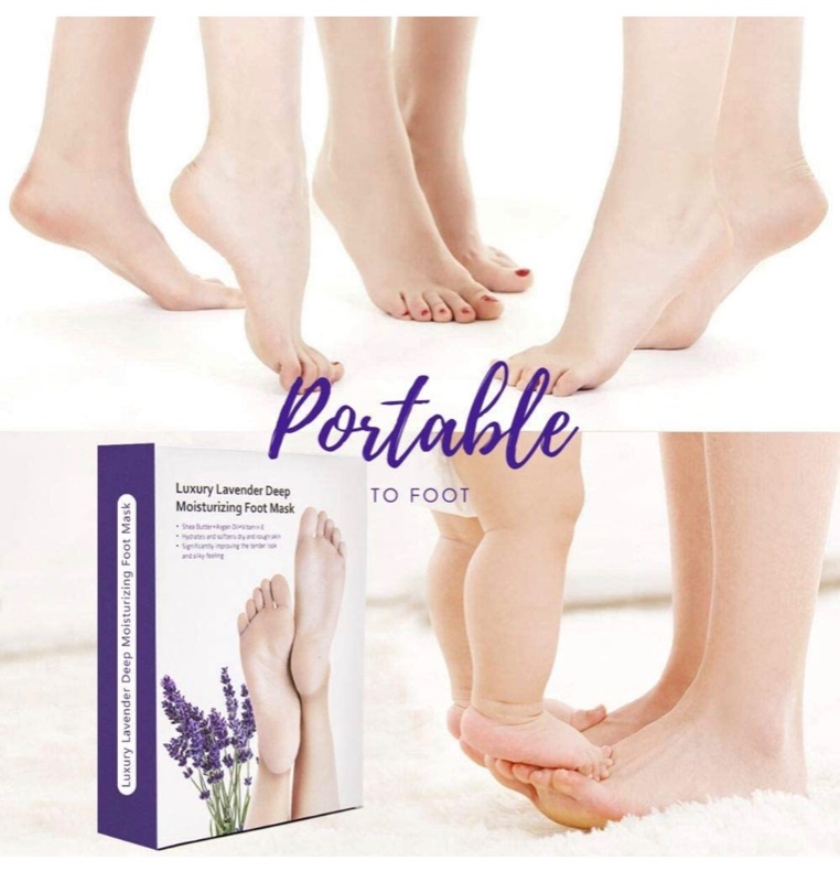 Photo 6 of 2 Pack I Foot Peel Mask Peeling Away Calluses and Dead Skin Cell (2 Pairs Per Box), Contain Lavender Essence, Exfoliating Foot Mask and Makes Your Feet Baby Soft