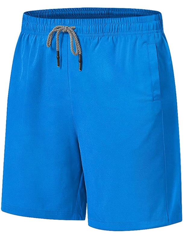 Photo 1 of FASKUNOIE Men's Lightweight Mesh Shorts Breathable Gym Running Workout Casual Shorts with Pockets. Size 38