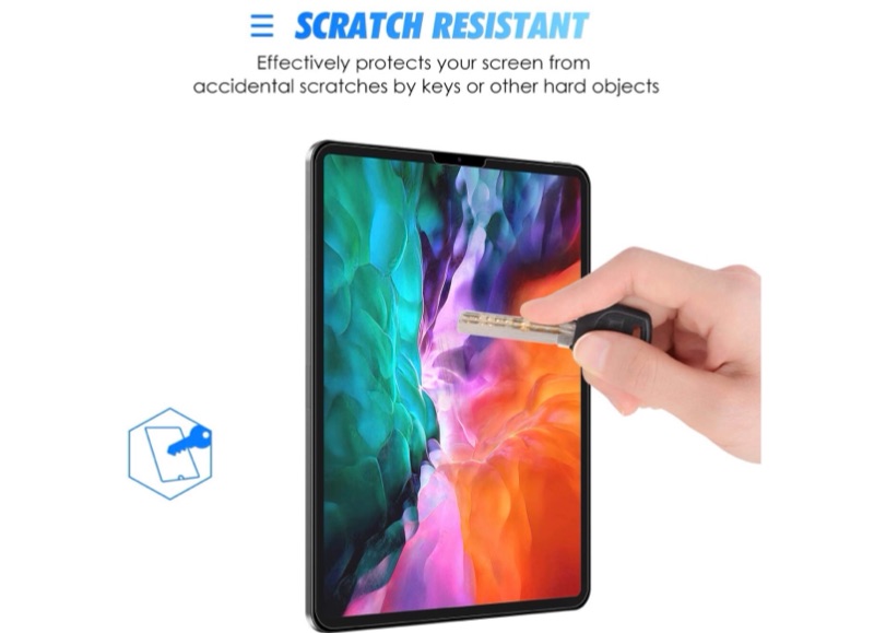 Photo 2 of 2 Pack SPARIN Matte Screen Protector Compatible with iPad Pro 11 Inch, Write Like on the Paper, High Sensitivity, Compatible with Apple Pencil