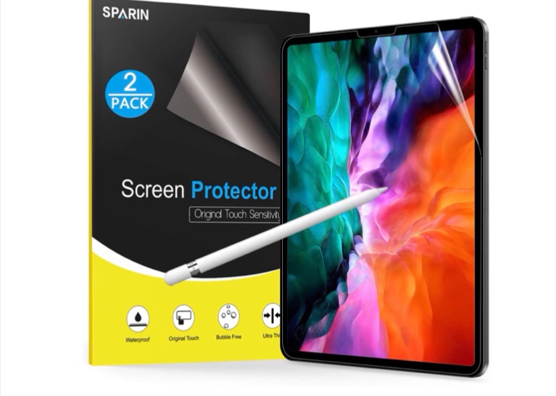 Photo 1 of 2 Pack SPARIN Matte Screen Protector Compatible with iPad Pro 11 Inch, Write Like on the Paper, High Sensitivity, Compatible with Apple Pencil