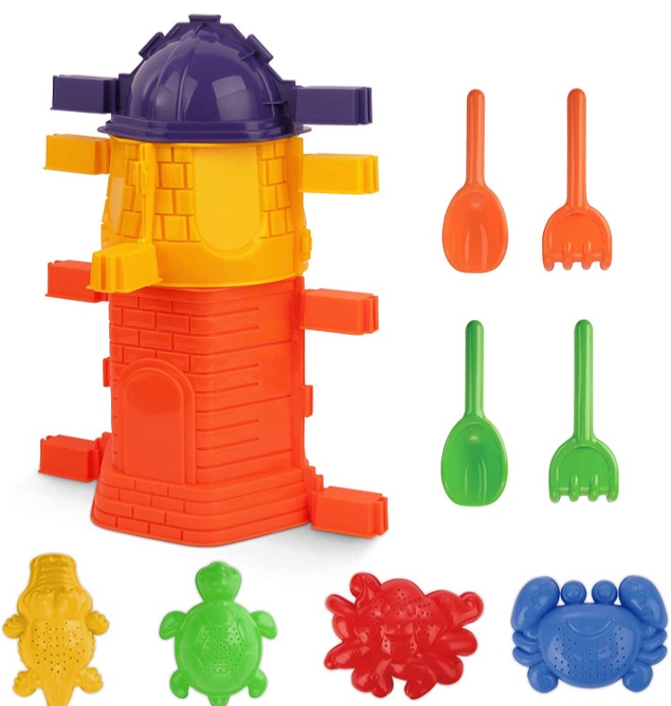 Photo 1 of ATHLERIA Kids Beach Sand Toys Set - 27Pcs Beach Toys Castle Molds Sand Molds, Beach Shovel Tool Kit, Sandbox Toys for Toddlers, for Toddlers Kids Outdoor Indoor Play Gift 1 Bonus Mesh Bag Include