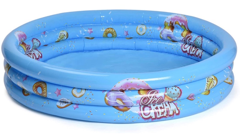 Photo 1 of Inflatable Swimming Pool Family Full-Sized Inflatable Pools 51.2" x51.2" x12" Thickened Family Lounge Pool for Toddlers