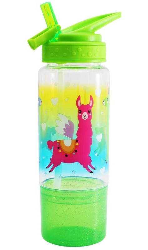 Photo 1 of Home Tune 18oz Kids Water Drinking Sip Bottle - Tritan BPA Free, Flip Straw Lid, Easy Open, Lightweight, Snack Compartment, Leak-Proof Water Bottle with Cute Design for Girls & Boys