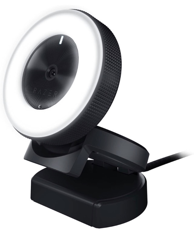 Photo 1 of Razer Kiyo Streaming Webcam: 1080p 30 FPS / 720p 60 FPS - Ring Light w/ Adjustable Brightness - Built-in Microphone - Advanced Autofocus