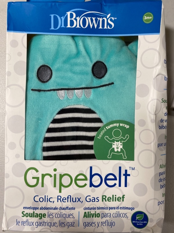 Photo 1 of Dr. Brown’s Infant Gripebelt for Colic Relief, Heated Tummy Wrap, Baby Swaddling Belt for Gas Relief, Natural Relief for Upset Stomach in Babies and Toddlers, Hedgehog