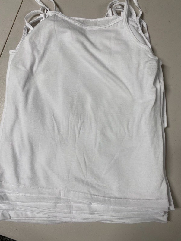 Photo 1 of Fruit of the Loom Girls' Camis 10pk Assorted Camisole Tanks Undershirt white size M