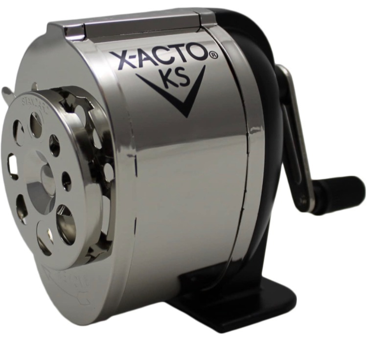 Photo 1 of X-ACTO Ranger 1031 Wall Mount Manual Pencil Sharpener,Silver/Black