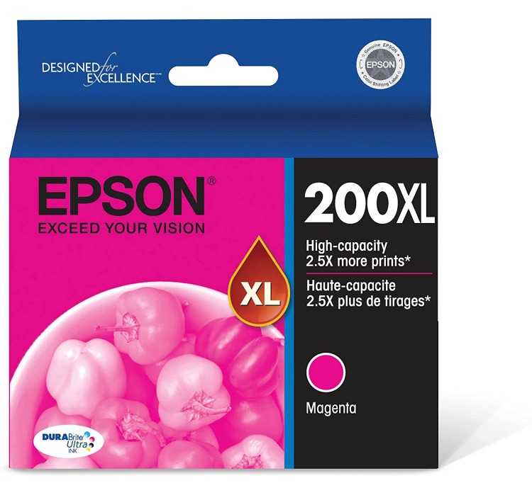 Photo 1 of EPSON T200 DURABrite Ultra Ink High Capacity Magenta Cartridge (T200XL320-S) for select Epson Expression and WorkForce Printers