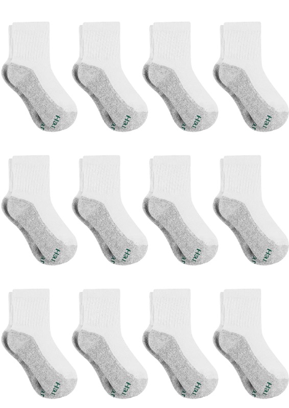 Photo 1 of Hanes Boys' Extra Durable Ankle Socks Multipack size small 41/2-81/2