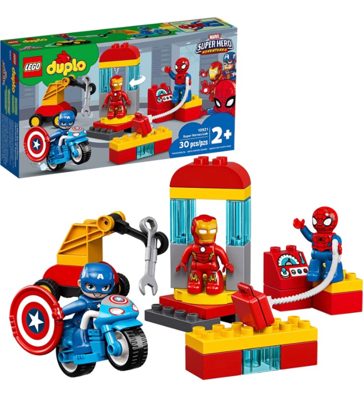 Photo 1 of LEGO DUPLO Super Heroes Lab 10921 Marvel Avengers Superheroes Construction Toy and Educational Playset for Toddlers (30 Pieces)