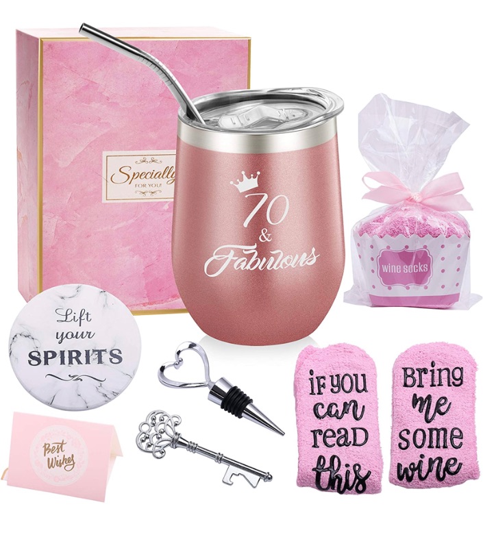 Photo 1 of 1951 70th Birthday Gifts Fabulous Wine Tumbler New 2021- Cute Birthday Gifts for Women - Funny Birthday Wine Gifts Ideas for Her, Best Friend BFF, Mom, Grandma, Wife, Daughter, Sister, Aunt, Coworker
