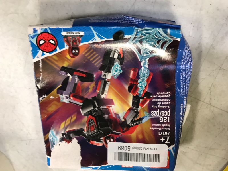 Photo 2 of Minor damage to box only----LEGO Marvel Spider-Man Miles Morales Mech Armor 76171 Collectible Construction Toy, New 2021 (125 Pieces)