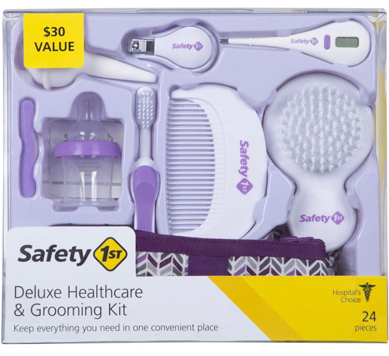 Photo 1 of Safety 1st Deluxe Healthcare & Grooming Kit, Pyramids Grape Juice, Pyramids Grape Juice, One Size. Minor damage to box only see photo.