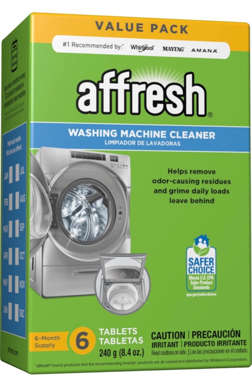 Photo 1 of Affresh Washing Machine Cleaner, Cleans Front Load and Top Load Washers, Including HE, 6 Tablets
