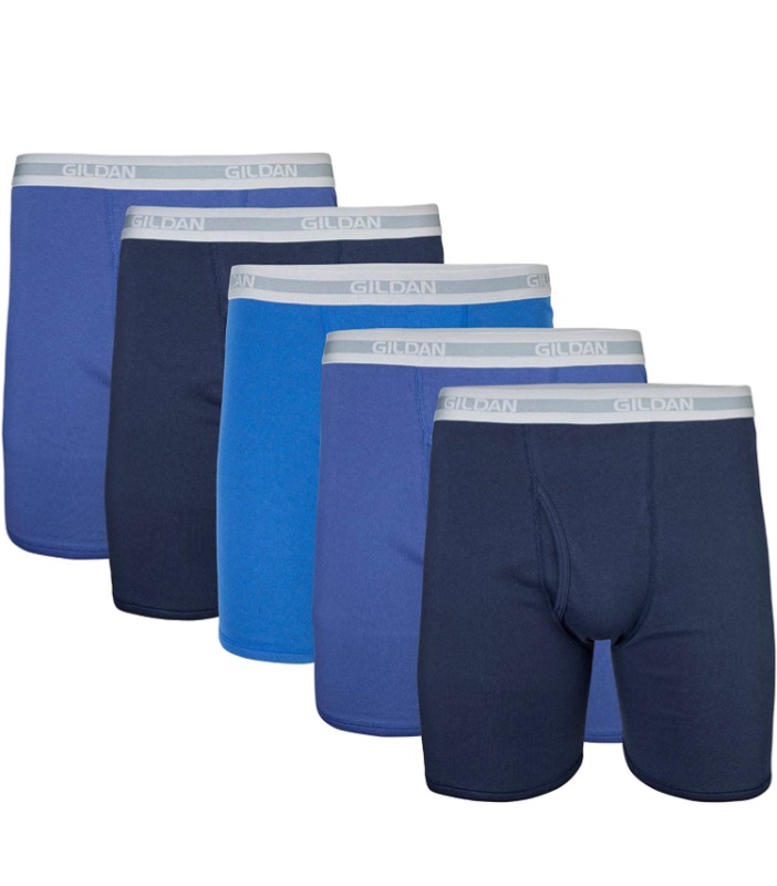 Photo 1 of Gildan Men's Regular Leg Boxer Briefs, Multipack size small 