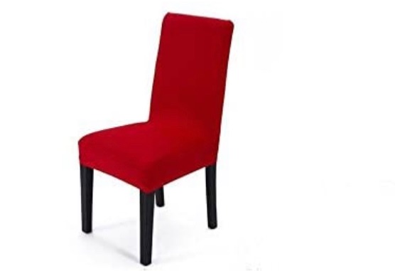 Photo 1 of 1 Piece  Spandex Stretch Washable Dining Room Chair Cover Protector Seat Slipcover red

