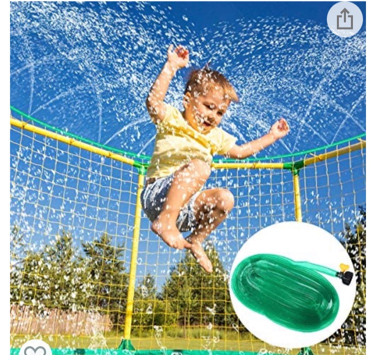 Photo 1 of iBaseToy 39ft Trampoline Sprinkler Water Toys for Kids-Outdoor Spray Water-park Hose Summer Water Games, Trampoline Accessories for Fun Summer Activities, Backyard Sprinkler Toys for Boys Girls Adults