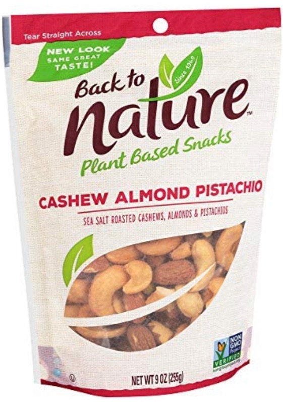 Photo 2 of Back to Nature Trail Mix, Non-GMO Cashew Almond Pistachio Blend, 9 Ounce 2 bags best by 12/2021

Snyder's of Hanover Mini Pretzels, 40 Oz Canister best by 9/2021