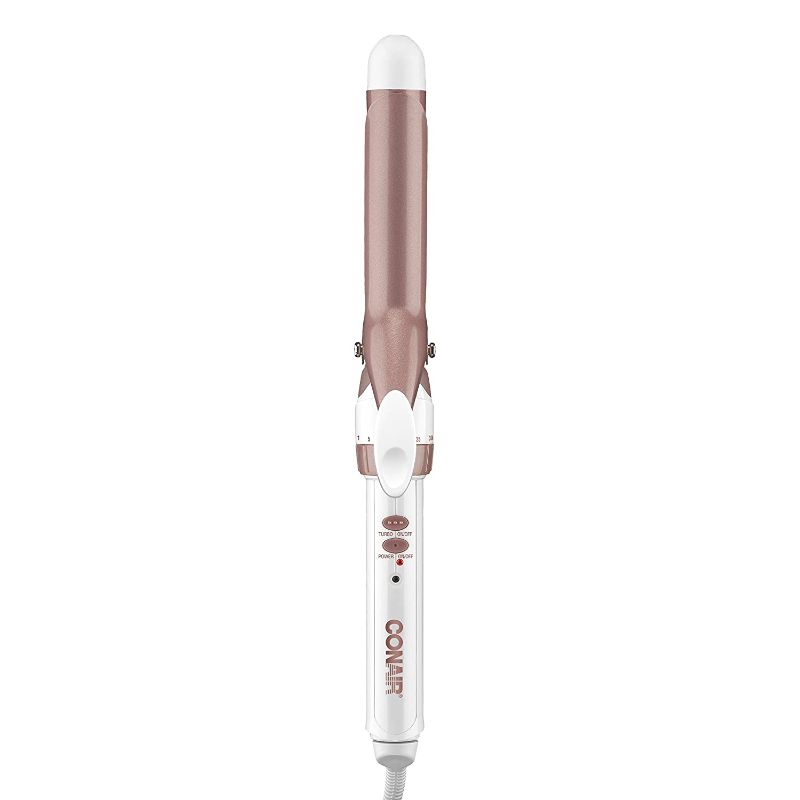 Photo 1 of Conair Double Ceramic 1-Inch Curling Iron ROSE GOLD
