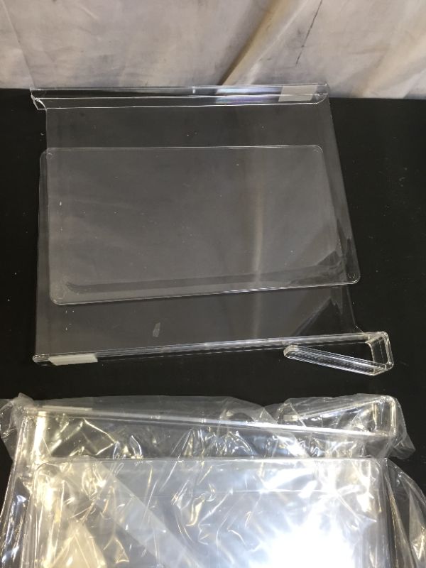 Photo 3 of A & R 4 Pack Acrylic Shelf Dividers - Clear Vertical Closet Organizer