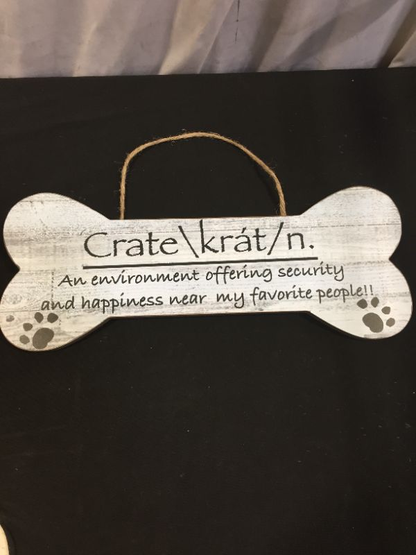 Photo 1 of DOG CRATE SIGN -- 2 PCK