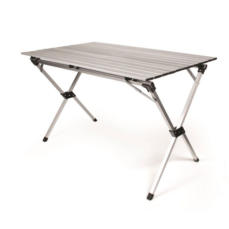 Photo 1 of Camco 51892 Fold-Away Aluminum Roll-Up Table with Carrying Bag