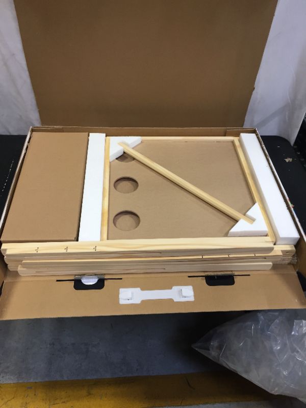 Photo 1 of Award Winning Hape All-in-One Wooden Kid's Art Easel with Paper Roll and Accessories Cream, L: 18.9, W: 15.9, H: 41.8 inch