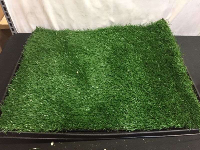 Photo 1 of  Dog Pee Potty Pad, Bathroom Tinkle Artificial Grass Turf, Portable Potty Trainer (20 x 25 Inch)---SLIGHTLY BENT 