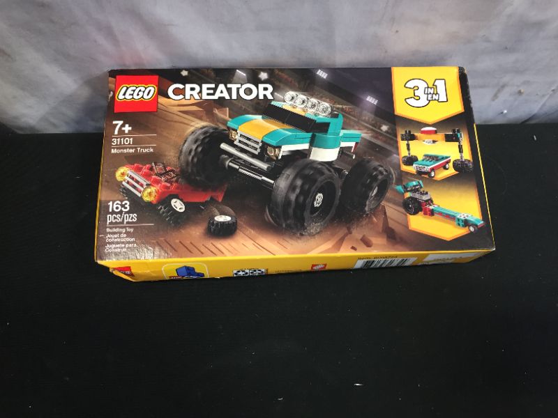 Photo 1 of LEGO Creator 3in1 Monster Truck Toy 31101 Cool Building Kit for Kids (163 Pieces) and Buffalo Games Marine Color Dramatic Night 1000 Piece Jigsaw Puzzle