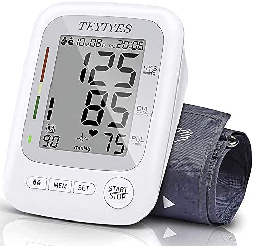 Photo 1 of teyiyes blood pressure monitor for upper arm small portable home use BP machine digital automatic heart rate monitor with large armband cuff 