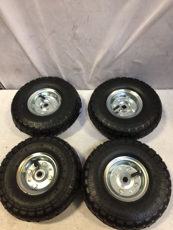 Photo 6 of 10 inch all purpose utility air tires / wheels 4 pack 