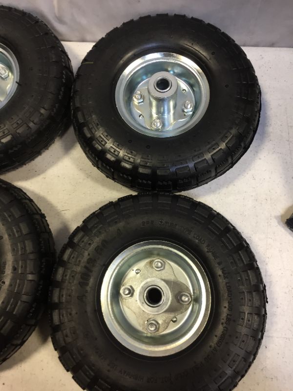 Photo 5 of 10 inch all purpose utility air tires / wheels 4 pack 