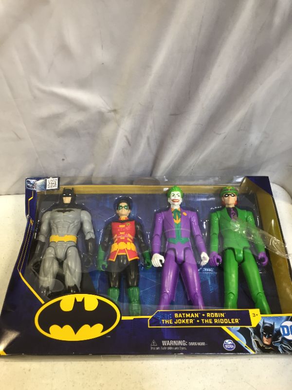 Photo 2 of  Batman 30cm Action Figure 4-Pack with Batman, Robin, The Joker and The Riddler